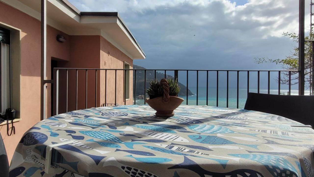 Ocean View Flat With Wi-Fi, Ac And Elevator To Town Appartement Levanto Buitenkant foto